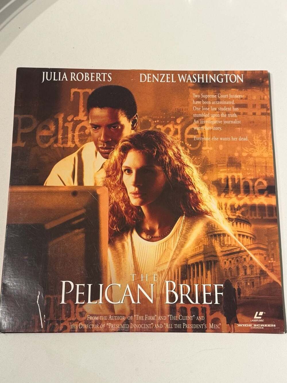The Pelican Brief (1993) Widescreen Edition LaserDisc